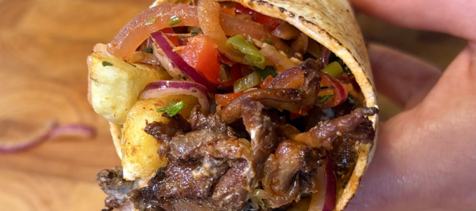 Recette délicieuse de Shawarma aux champignons Pleurotes